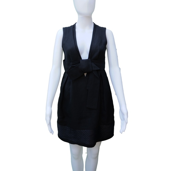 CHLOÉ BOW ACCENT COCKTAIL NIGHT OUT MINI DRESS - Picture 7 of 9